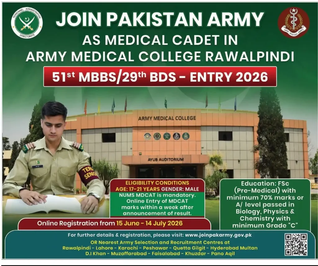 Medical cadet Course 2026