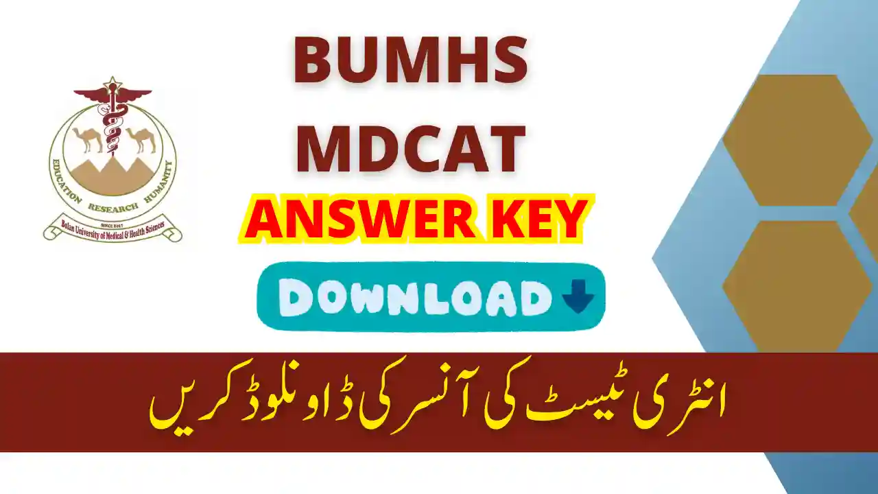 BMC MDCAT 2025 Ans Key