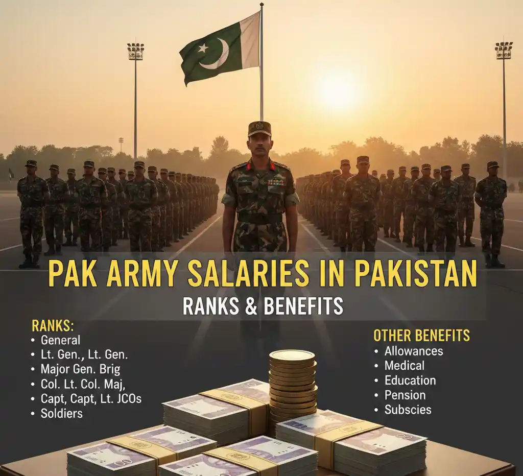 Pak Army Salaries in Pakistan with Ranks