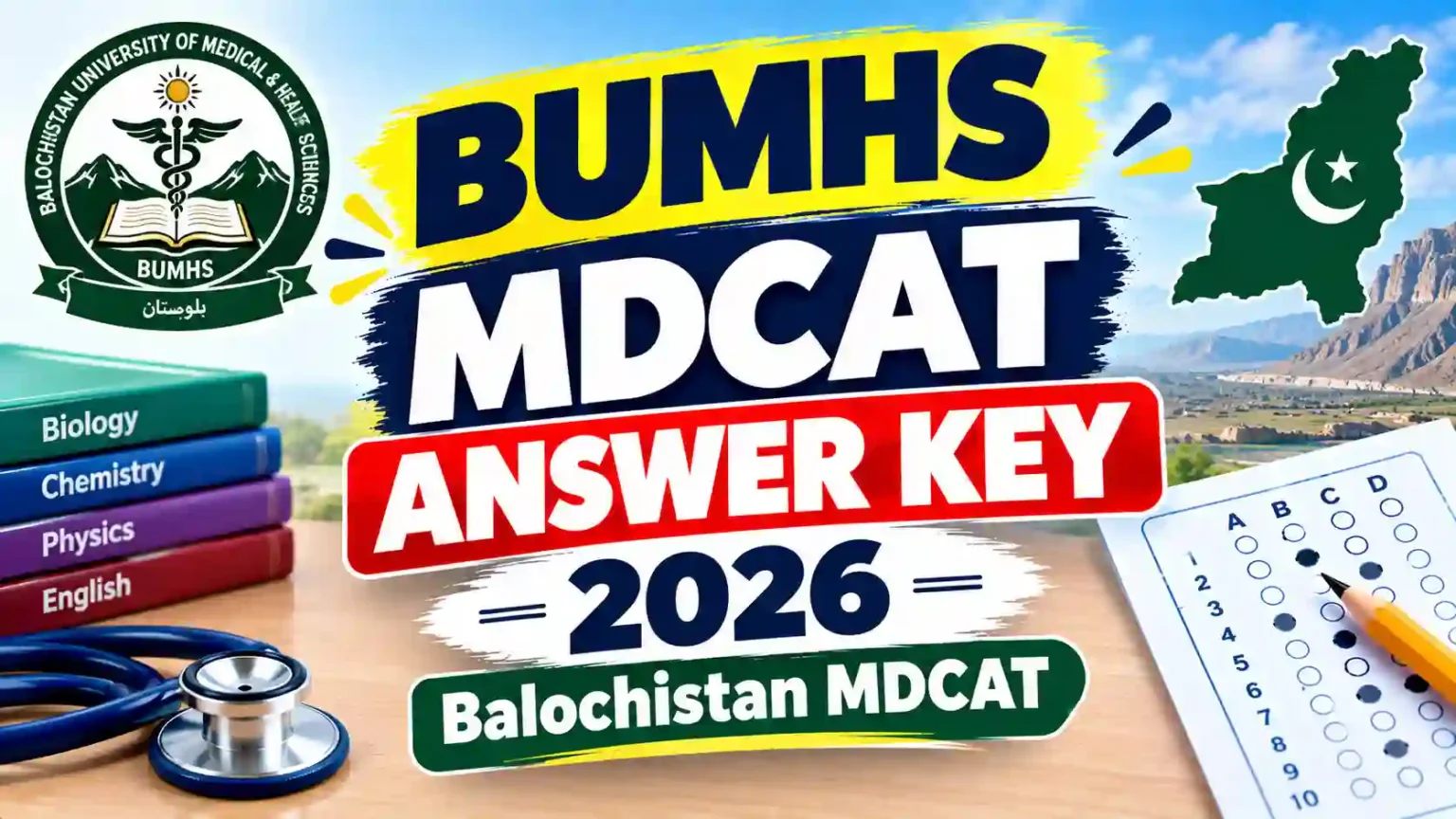 BUMHS MDCAT Answer Key 2026